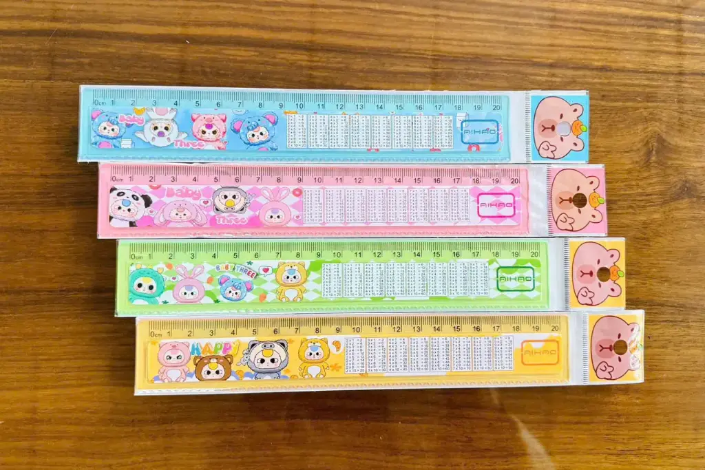 thước kẻ kèm bảng cửu chương 20cm