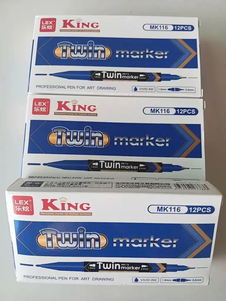 bút dạ kính 2 đầu mk116