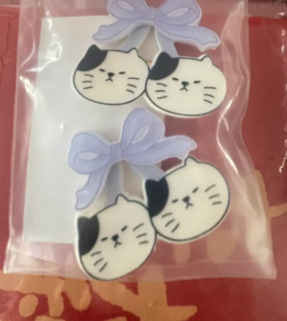 Kẹp tóc nơ táo hoạ tiết thú mix mẫu