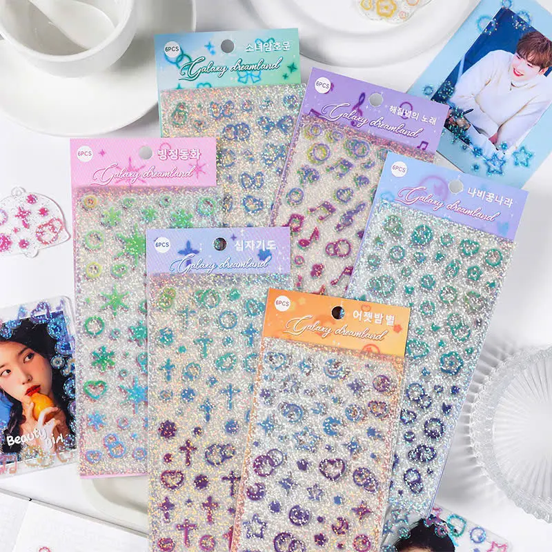 SET 6/8 STICKER DẠ QUANG