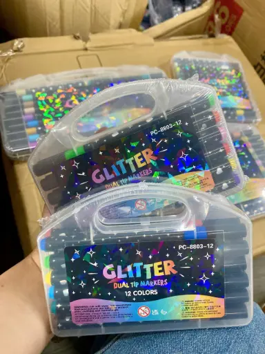 [P0005] hộp 12 bút nhũ arcylic