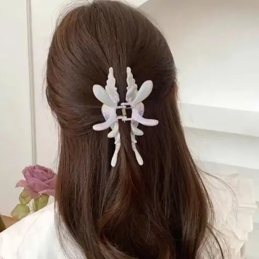 [P0182] Kẹp tóc vỏ ốc/kitty