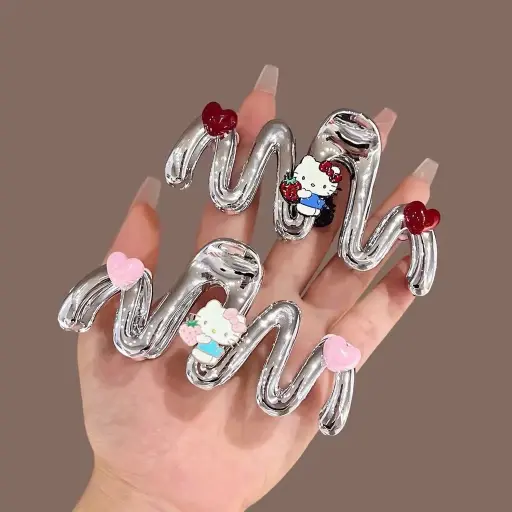 [P0187] Kẹp càng cua KITTY VÀ MICKY