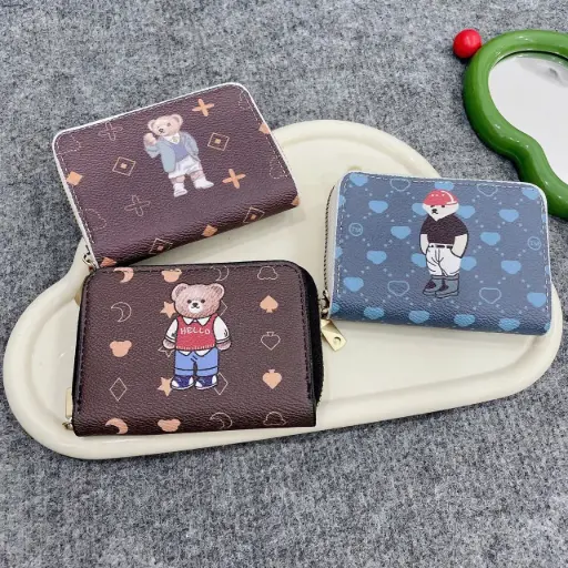 [P0343] ví cầm tay gấu