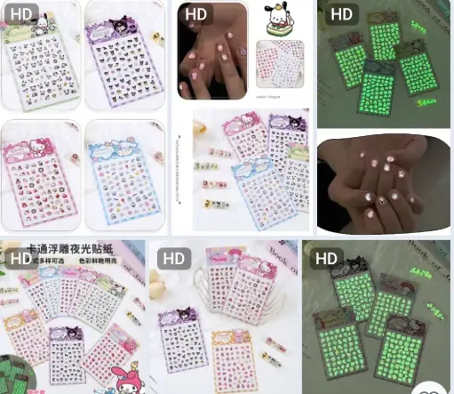 [P0390] DÁN MÓNG 5D/DẠ QUANG