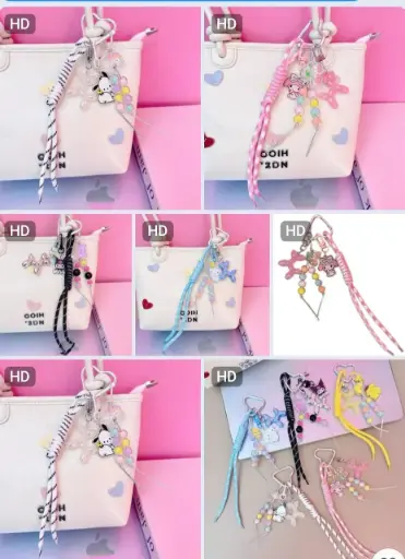 [P0388] MÓC KHOÁ KÈM CHARM