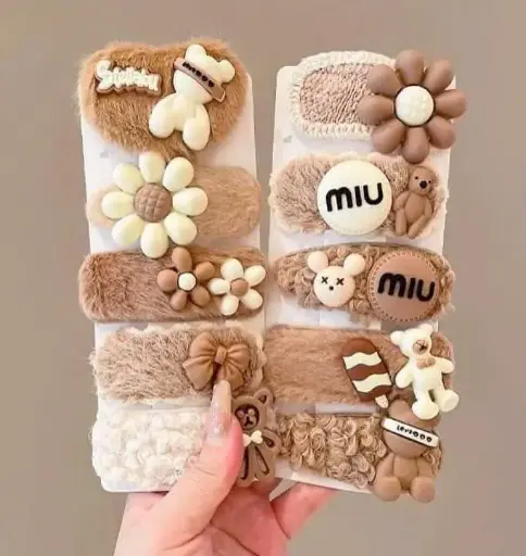 [P0395] SET 5 KẸP TÓC GẤU