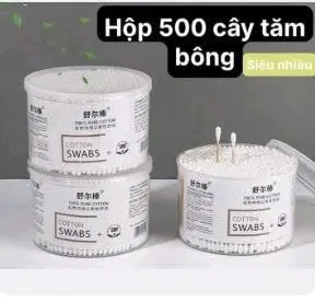 [P0449] HỘP 500 BÔNG TĂM