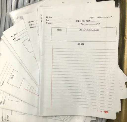 [P0537] GIẤY KIỂM TRA 